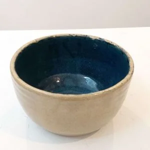 Rustic Peacock Beige Bowl